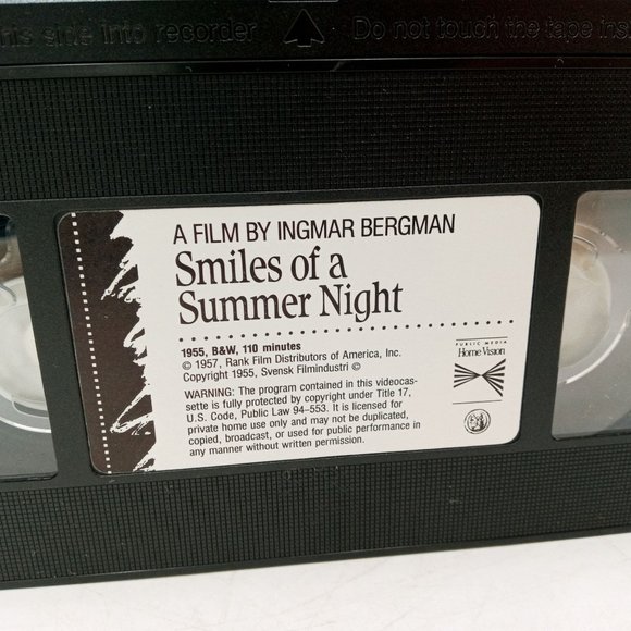 Smiles Of A Summer Night VHS Movie Ingmar Bergman Swedish English Subtitles - Picture 4 of 7